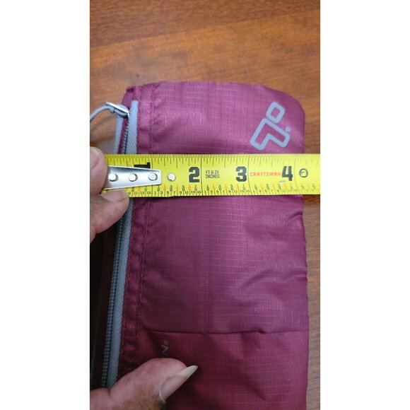 Travelon Burgundy Crossbody Bag Adjustable Strap Lightweight Nylon & Multiple Zi - Picture 8 of 8